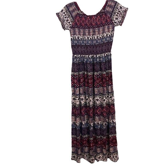 𝅺SOFT surroundings Sz XSm macelo maxi dress bohemian - Picture 3 of 6